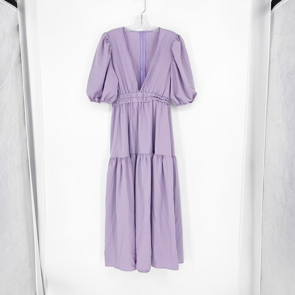 Boutique Puff Sleeve Maxi Dress Size Medium